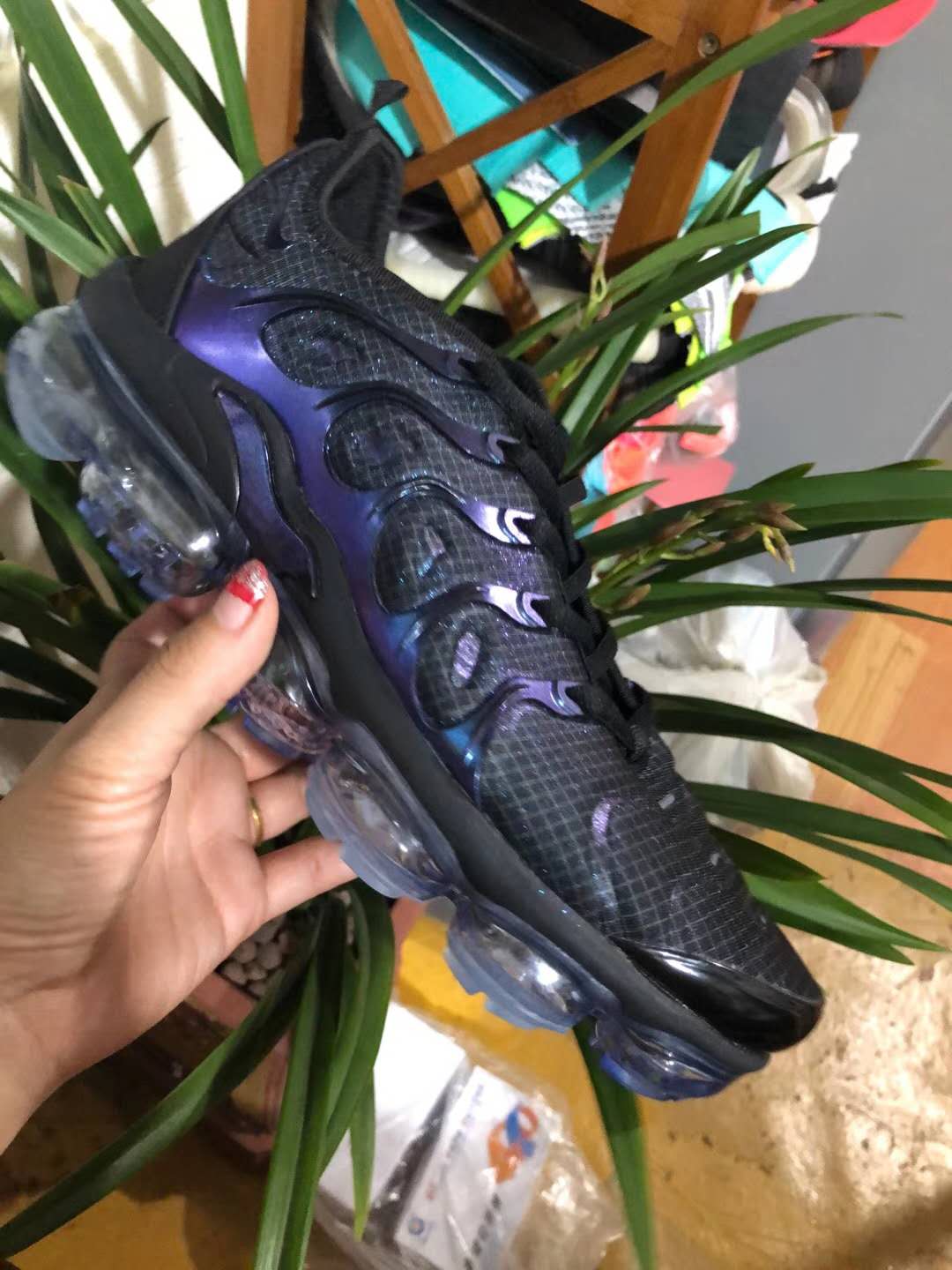 Nike Air Max TN 2018 Plus Black Shine Blue Shoes